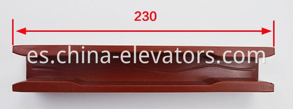 guide shoe insert Mitsubishi Elevators 10mm 16mm 